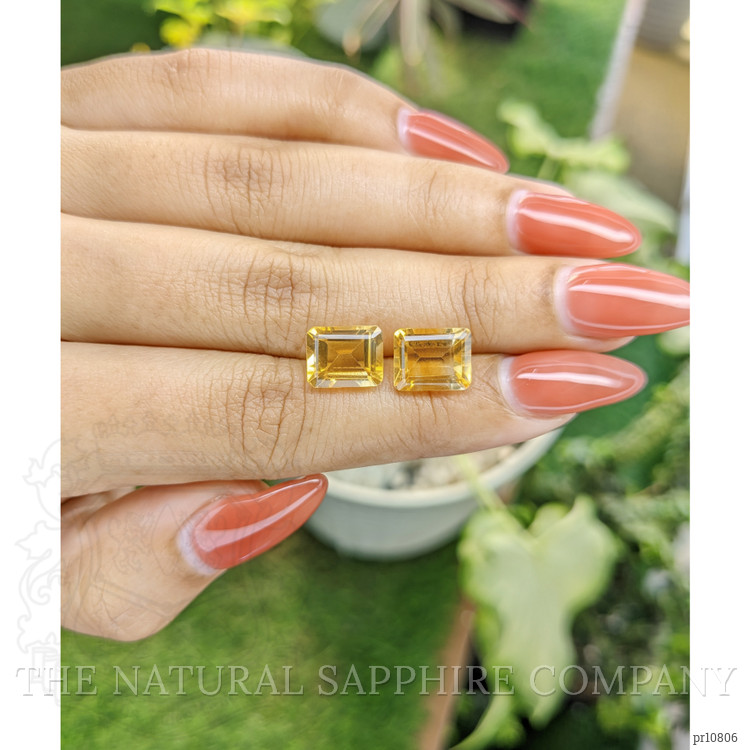 6.02 Ct.Tw. Citrine Pair from Brazil