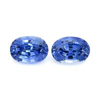 2.24&nbsp;Ct.Tw.Total Carat Weight Blue Sapphire Pair from Ceylon (Sri Lanka) Video