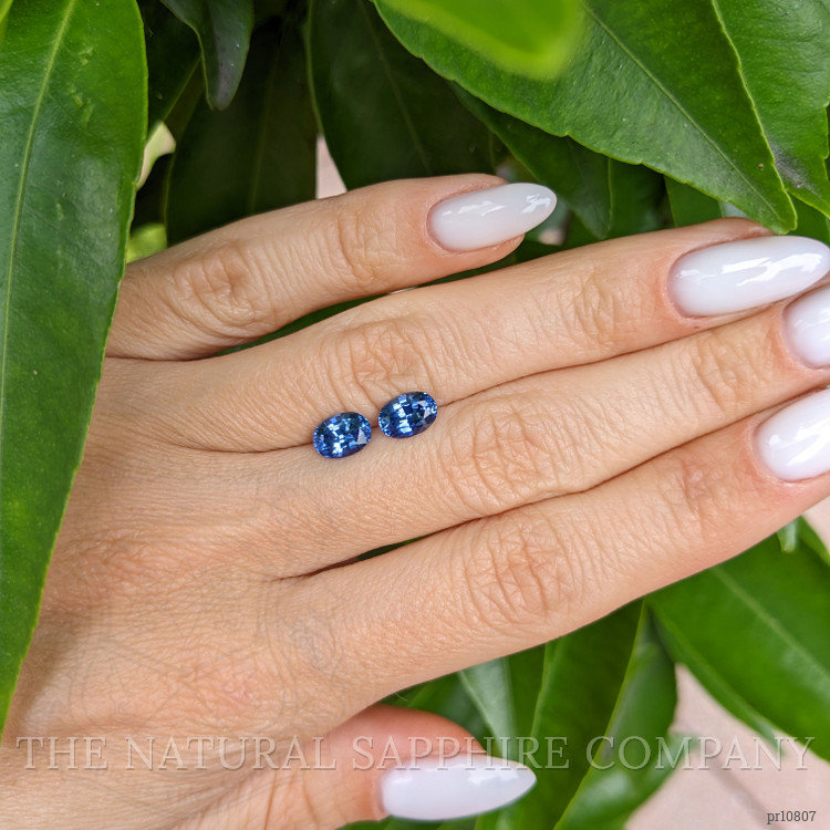 2.24 Ct.Tw. Blue Sapphire Pair from Ceylon (Sri Lanka)