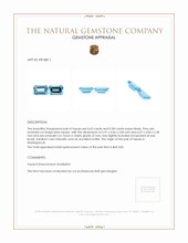 1.21 Ct.Tw.Total Carat Weight Topaz Pair from Madagascar Appraisal