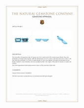 1.21 Ct.Tw.Total Carat Weight Topaz Pair from Ceylon (Sri Lanka) Appraisal