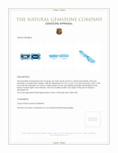 1.29 Ct.Tw.Total Carat Weight Topaz Pair from Ceylon (Sri Lanka) Appraisal