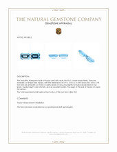 1.29 Ct.Tw.Total Carat Weight Topaz Pair from Ceylon (Sri Lanka) Appraisal