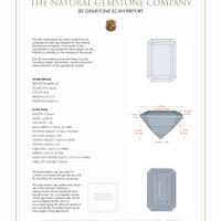 1.31 Ct.Tw.Total Carat Weight Topaz Pair from Madagascar 3 D Scan Report