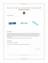 1.25 Ct.Tw.Total Carat Weight Blue Topaz Pair from Ceylon (Sri Lanka) Appraisal