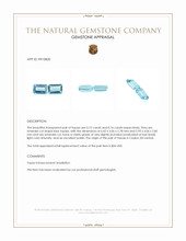 1.48 Ct.Tw.Total Carat Weight Topaz Pair from Ceylon (Sri Lanka) Appraisal