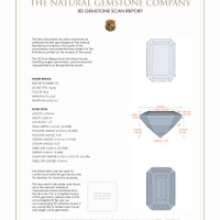 1.22 Ct.Tw.Total Carat Weight Topaz Pair from Madagascar 3 D Scan Report