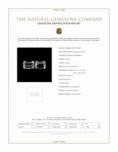 1.65 Ct.Tw.Total Carat Weight White Topaz Pair from Ceylon (Sri Lanka) Scan Report