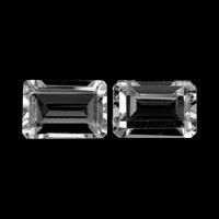 1.65 Ct.Tw. Emerald Cut Topaz Pair