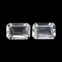 1.39 Ct.Tw. Emerald Cut Topaz Pair