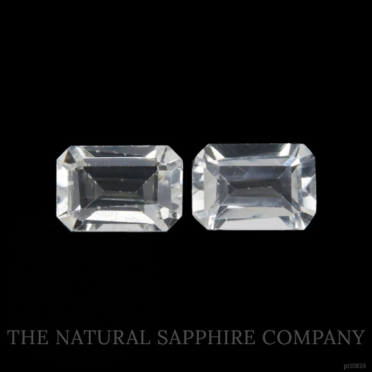 1.39 Ct.Tw. White Topaz Pair from Ceylon (Sri Lanka)