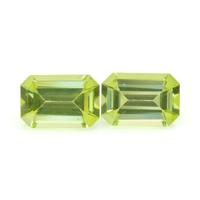 1.04 Ct.Tw. Emerald Cut Peridot Pair