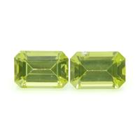 1.13 Ct.Tw. Emerald Cut Peridot Pair