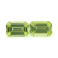 1.02 Ct.Tw. Emerald Cut Peridot Pair
