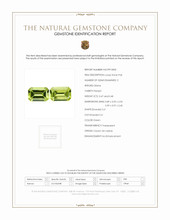0.95 Ct.Tw.Total Carat Weight Green Peridot Pair from Ceylon (Sri Lanka) Scan Report
