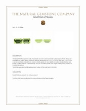 1.06&nbsp;Ct.Tw.Total Carat Weight Peridot Pair from Ceylon (Sri Lanka) Appraisal