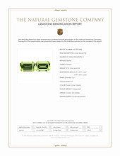 1.06 Ct.Tw.Total Carat Weight Green (Lime Green) Peridot Pair from Ceylon (Sri Lanka) Scan Report
