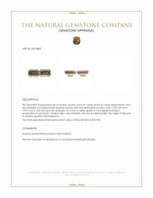 0.92&nbsp;Ct.Tw.Total Carat Weight Smokey Quartz Pair from Madagascar Appraisal