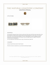 0.96 Ct.Tw.Total Carat Weight Brown Smokey Quartz Pair from Madagascar Appraisal