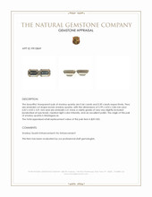 0.96 Ct.Tw.Total Carat Weight Smokey Quartz Pair from Madagascar Appraisal