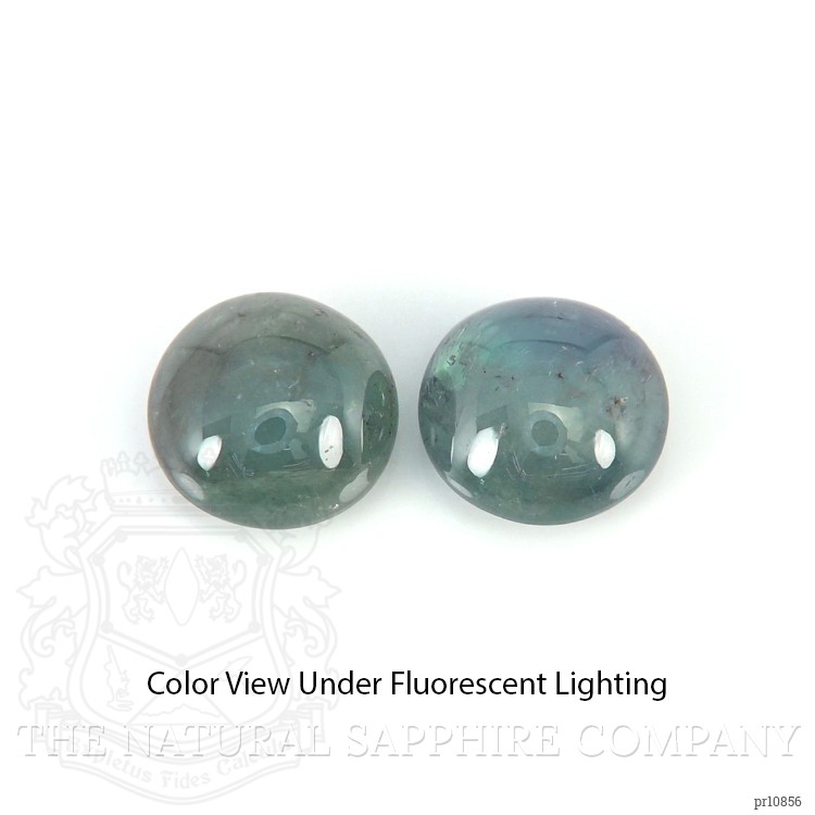 1.61 Ct.Tw. Cabochon Alexandrite Pair from Russia 