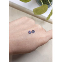 1.61 Ct.Tw.Total Carat Weight Cabochon Alexandrite Pair from Russia Life Style