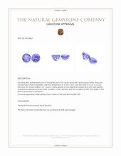 0.71 Ct.Tw.Total Carat Weight Violet Tanzanite Pair from Tanzania Appraisal