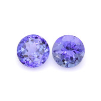 0.71 Ct.Tw.Total Carat Weight Tanzanite Pair from Tanzania Video