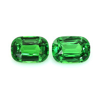 4.11 Ct.Tw.Total Carat Weight Tsavorite Garnet Pair from Tanzania Video