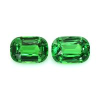 4.11 Ct.Tw.Total Carat Weight Tsavorite Garnet Pair from Tanzania Video