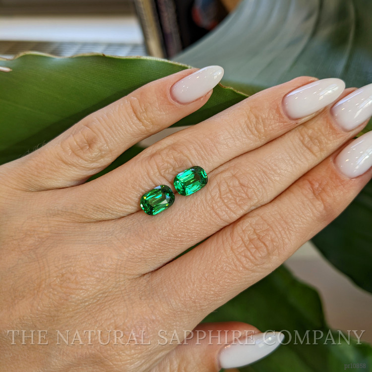 4.11 Ct.Tw. Tsavorite Garnet Pair from Tanzania