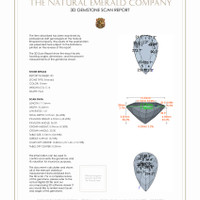9.93&nbsp;Ct.Tw.Total Carat Weight Emerald Pair from Colombia 3 D Scan Report