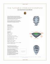 9.93 Ct.Tw.Total Carat Weight Emerald Pair from Colombia 3 D Scan Report