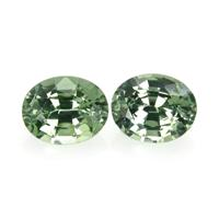 0.97&nbsp;Ct.Tw.Total Carat Weight Green Sapphire Pair from Ceylon (Sri Lanka) Video