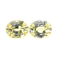 0.71&nbsp;Ct.Tw.Total Carat Weight Yellow Sapphire Pair from Ceylon (Sri Lanka) Video