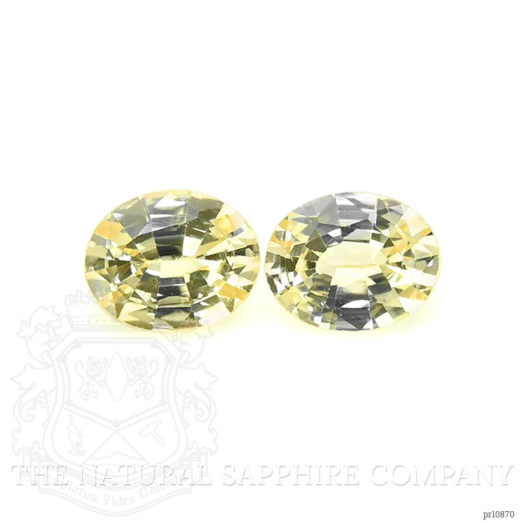 0.71 Ct.Tw. Yellow Sapphire Pair from Ceylon (Sri Lanka)