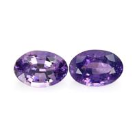 1.05&nbsp;Ct.Tw.Total Carat Weight Purple Sapphire Pair from Ceylon (Sri Lanka) Video