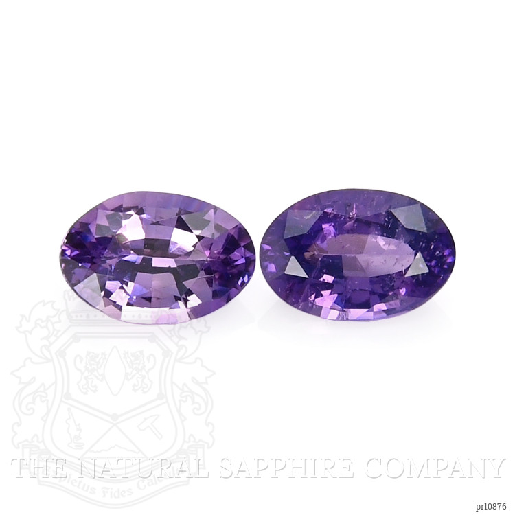1.05 Ct.Tw. Purple Sapphire Pair from Ceylon (Sri Lanka)
