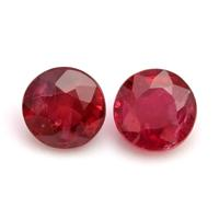1.21 Ct.Tw.Total Carat Weight Ruby Pair from Mozambique Video