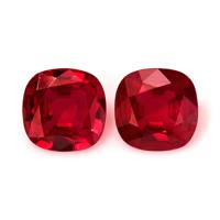 1.53 Ct.Tw.Total Carat Weight Ruby Pair from Mozambique Video