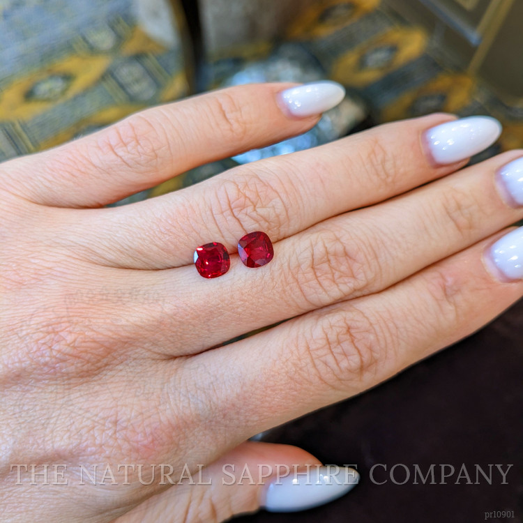 1.53 Ct.Tw. Ruby Pair from Mozambique