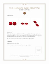 1.71 Ct.Tw.Total Carat Weight Ruby Pair from Mozambique Appraisal