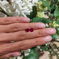 1.71&nbsp;Ct.Tw.Total Carat Weight Ruby Pair from Mozambique Life Style