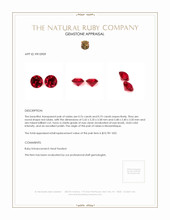 1.51 Ct.Tw.Total Carat Weight Ruby Pair from Mozambique Appraisal