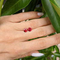 1.51 Ct.Tw.Total Carat Weight Ruby Pair from Mozambique Life Style