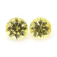 0.60&nbsp;Ct.Tw.Total Carat Weight Yellow Sapphire Pair from Ceylon (Sri Lanka) Video