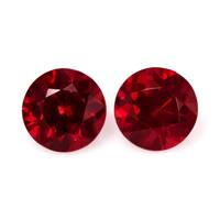 1.21 Ct.Tw.Total Carat Weight Ruby Pair from Mozambique Video