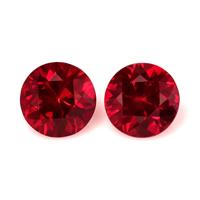 1.20 Ct.Tw.Total Carat Weight Ruby Pair from Mozambique Video
