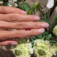 1.01&nbsp;Ct.Tw.Total Carat Weight Ruby Pair from Mozambique Life Style