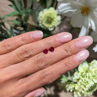 1.12&nbsp;Ct.Tw.Total Carat Weight Ruby Pair from Mozambique Life Style